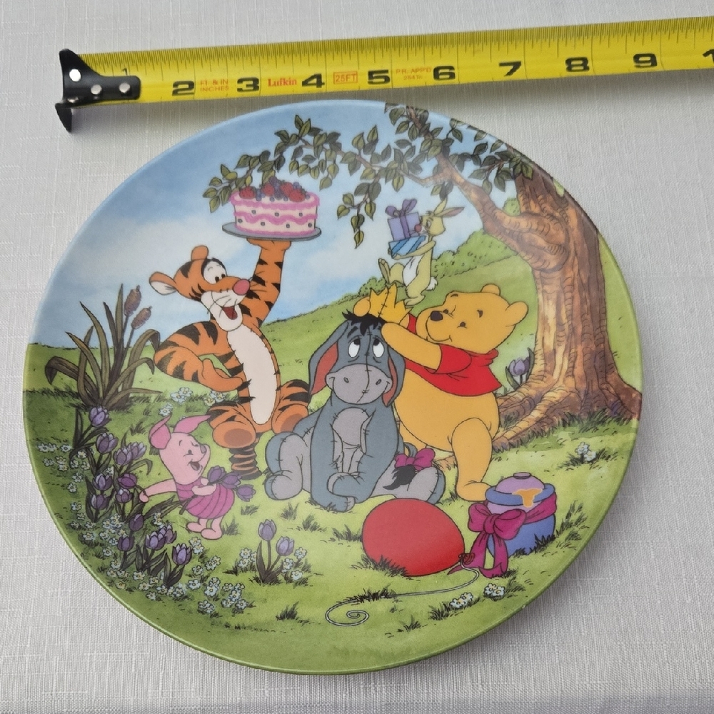 Winnie The Pooh Piglet Eeyore Rabbit And Tigger Bradford Exchange Plate #7